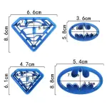 4/piece Superhero Cookie Cutter Set