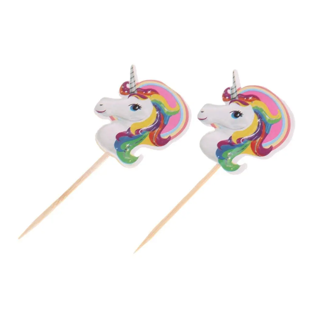 24 pcs Unicorn theme for Cake and cupcake Topper Decoration