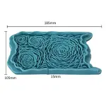 Rose Onlay Lace Mat for Cake Borders Silicone Mould