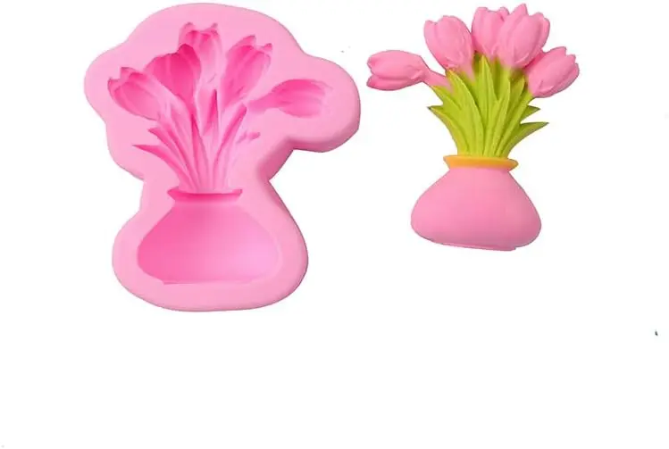 Tulip Shaped flower pot silicone Mould