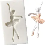 Cute Small Ballerina in Motion DIY 3D Silicone Mould