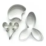 3 Pcs Butterfly Moth Orchid Flower Cutter Set for Fondant & Gumpaste Flower Making (A360)