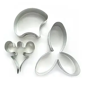 3 Pcs Butterfly Moth Orchid Flower Cutter Set for Fondant & Gumpaste Flower Making (A360)