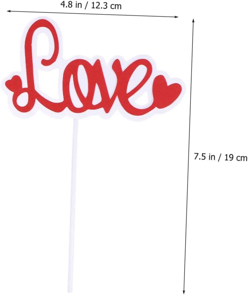 Love topper Valentine Day cake topper