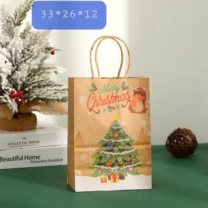 1 Pcs Merry Christmas tree gift bag (33 x 26 x 12 cm )