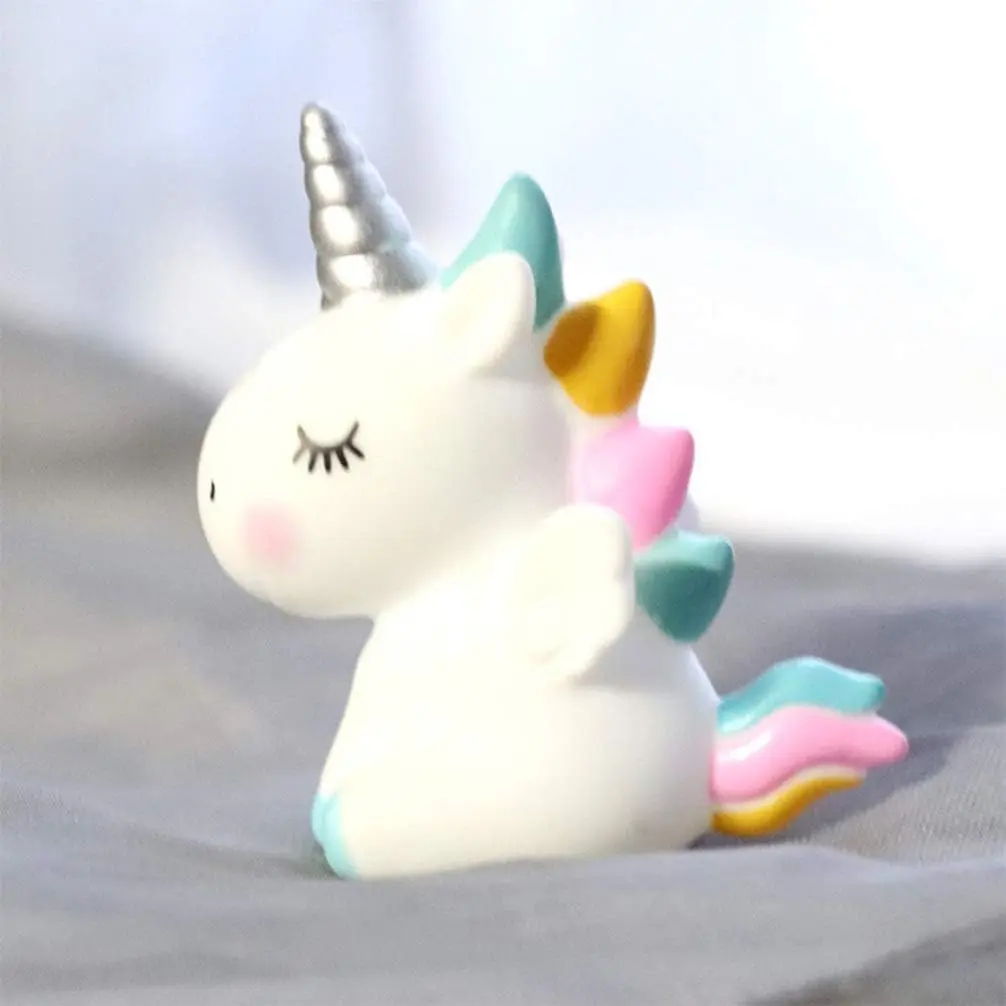 1 pcs Unicorn Cake Toppers Miniature Unicorn Figurines Mini Unicorn Toys cake toys
