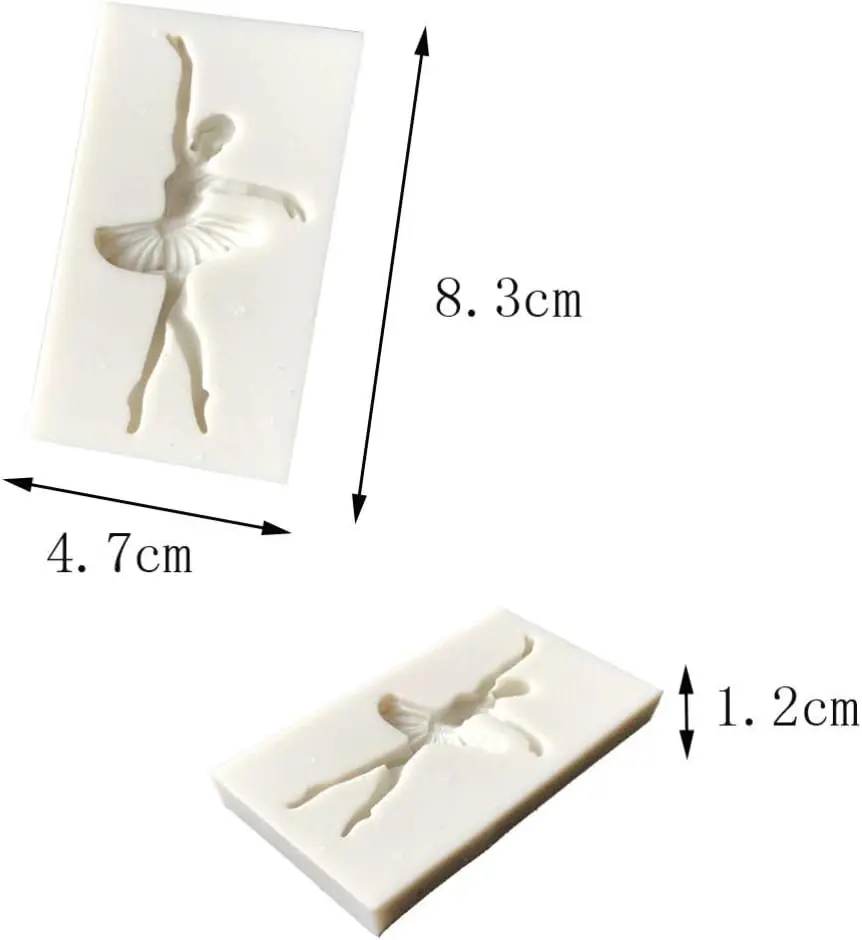 Cute Small Ballerina in Motion DIY 3D Silicone Mould
