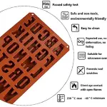 26 Cavities large Alphabet Numbers Silicone Baking Mould, Capital Letter Moulds Chocolate mould Ice Cube DIY Moulds