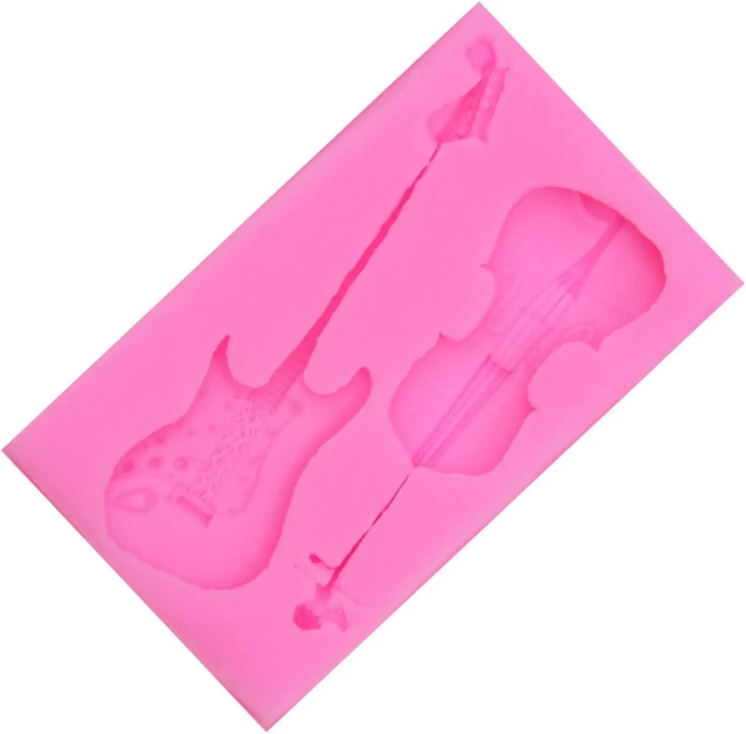 2 cavity Guitar Violin Silicone mould