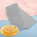 5 cavity Honey Bee comb with honey bees chocolate garnish mould
