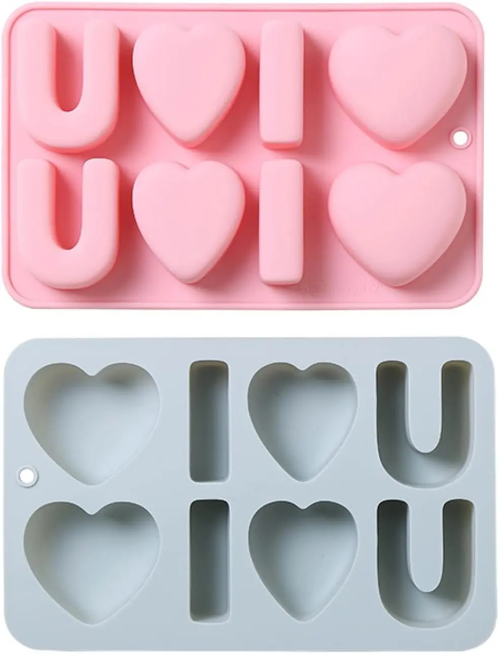 1pc I Love you with heart Silicone Mould