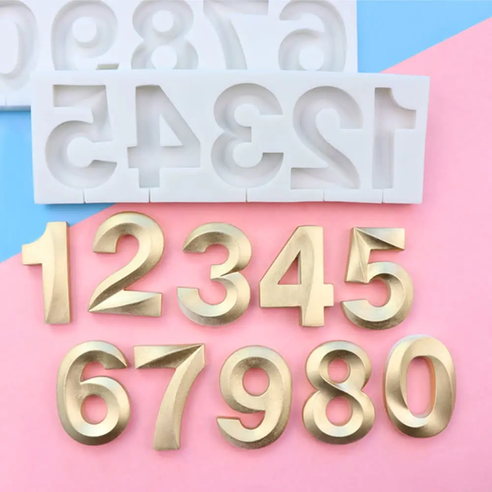 Silicone Number Mould style 1
