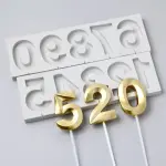 Silicone Number Mould style 1