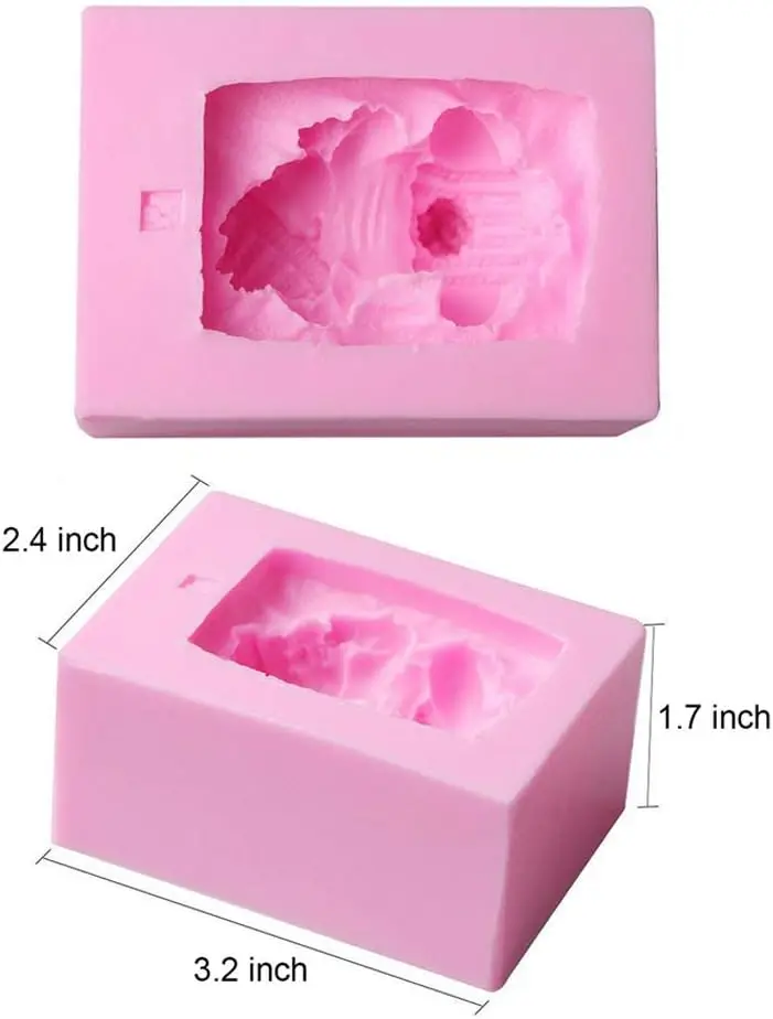 3D Sleeping Baby with a Pillow Silicone Mould