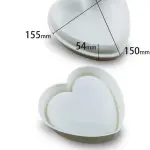 6-Inch Heart Silicone Mold for Baking Mousse Cake Mold Chocolate Dessert Mold,Easy Release Non Stick Silicone mould entremet mould