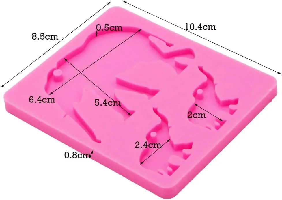 3 Cavity Elephant silicone mould