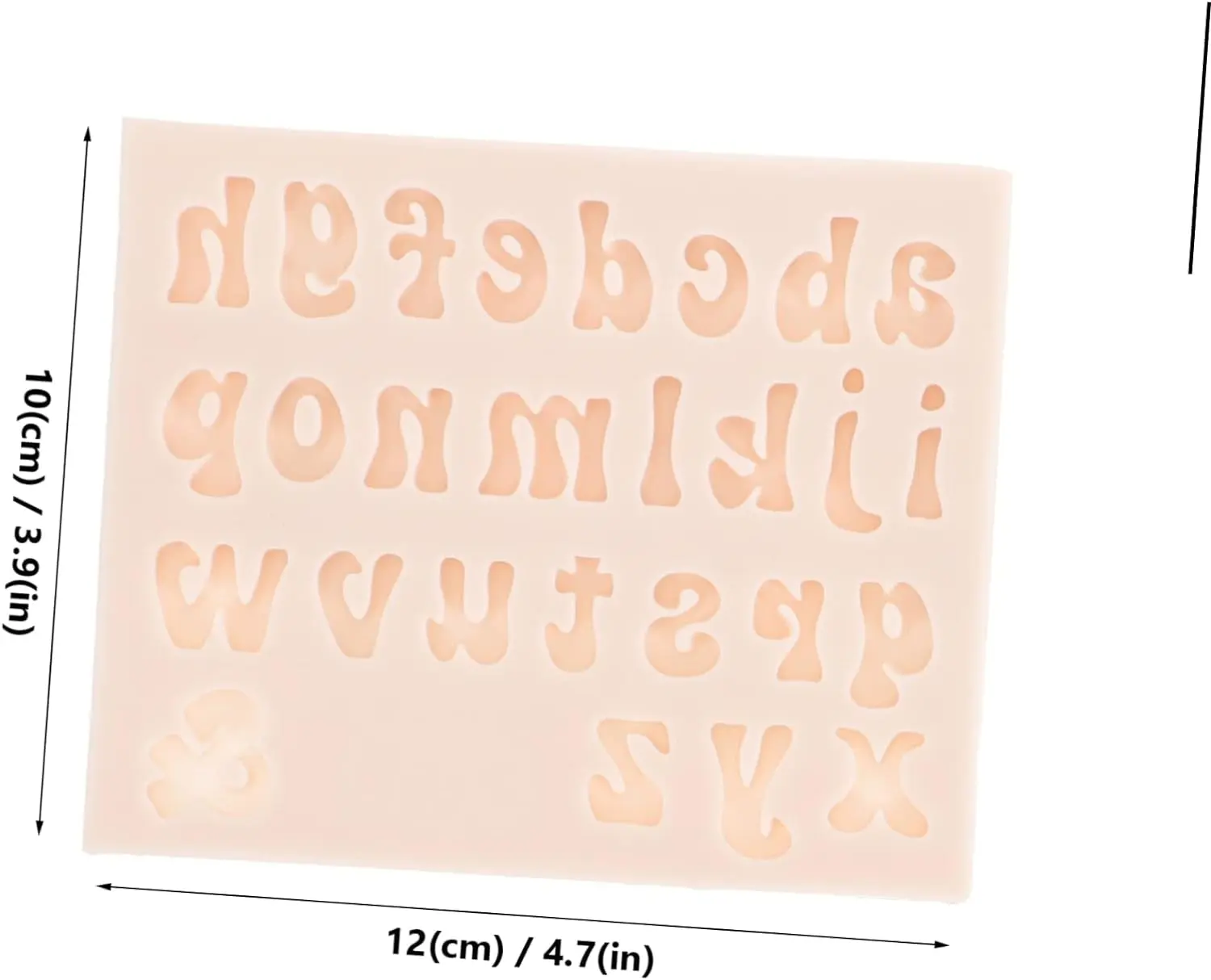 1pc capital Alphabet Silicone Mould
