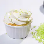 Green Edible Pearl Christmas Sprinklers (2mm) 100gm