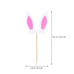 3 pcs Glitter Rabbit Ear bunny ear Cake / cupcake Topper (Copy)
