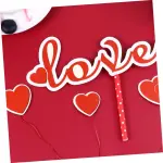 9 pcs love and heart theme Valentine Day cake topper set