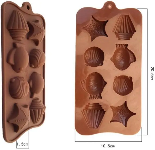 Sea Shell Shaped Chocolate Silicone Mould