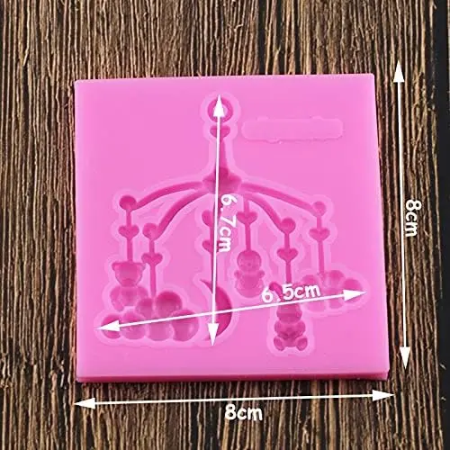 Bear stroller pendant silicone Fondant mould