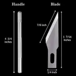 ACTO Knife Crafts Steel Cutter Tool with 5 Interchangeable Sharp Blades