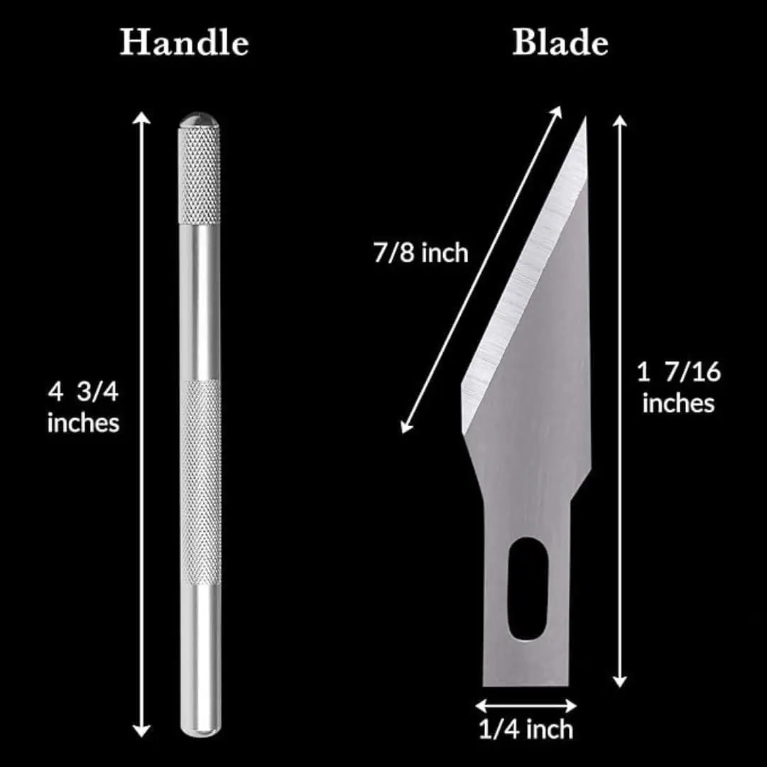 ACTO Knife Crafts Steel Cutter Tool with 5 Interchangeable Sharp Blades