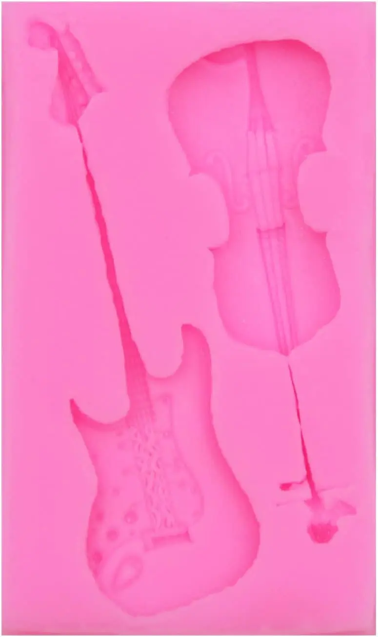 2 cavity Guitar Violin Silicone mould