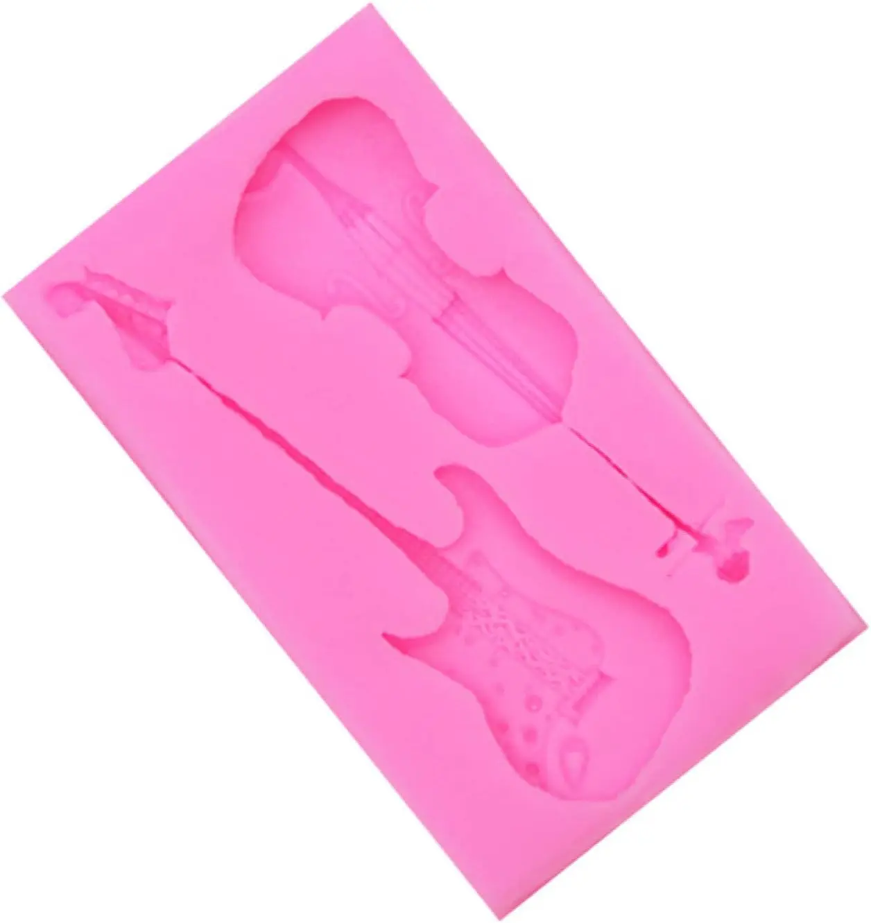 2 cavity Guitar Violin Silicone mould