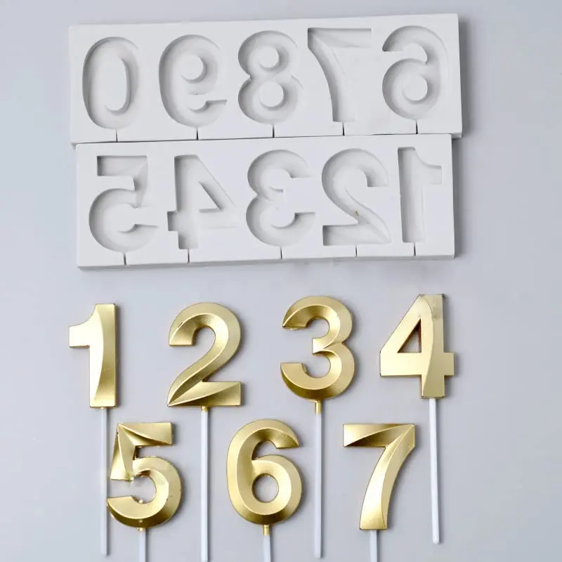 Silicone Number Mould style 1