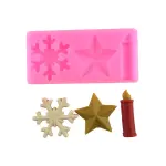 Candle star snowflake christmas silicone mould