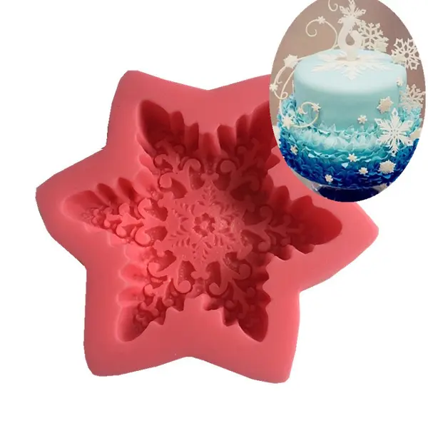 Snowflake ,chocolate,candy,candle silicone mould