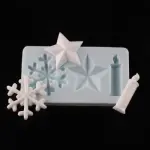 Candle star snowflake christmas silicone mould