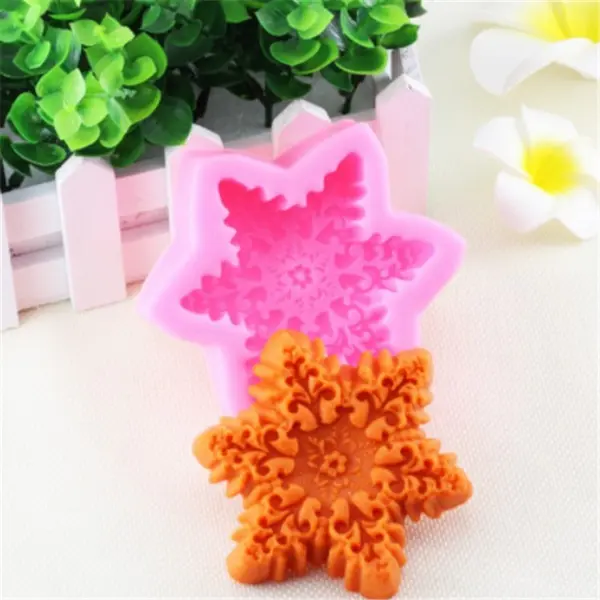 Snowflake ,chocolate,candy,candle silicone mould