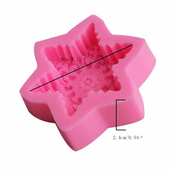 Snowflake ,chocolate,candy,candle silicone mould