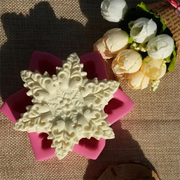 Snowflake ,chocolate,candy,candle silicone mould