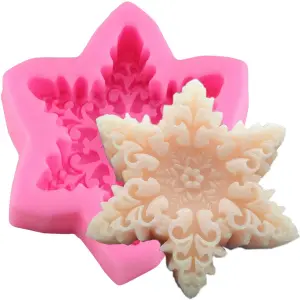 Snowflake ,chocolate,candy,candle silicone mould
