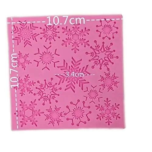 Snowflake christmas silicone mould