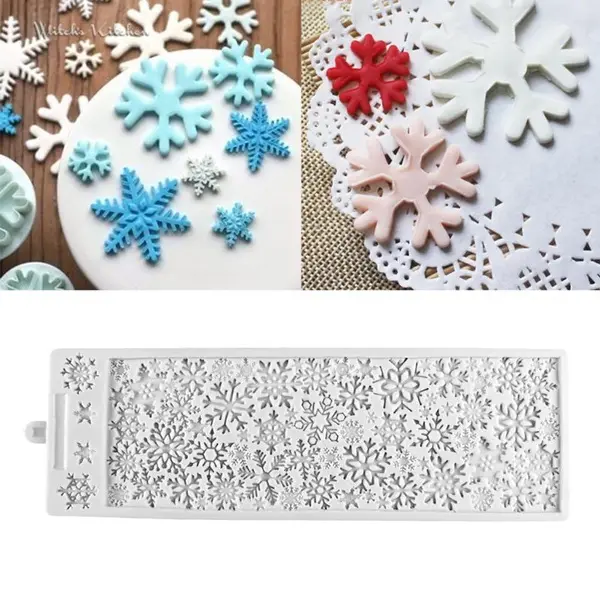 Large snowflake lace silicone mould