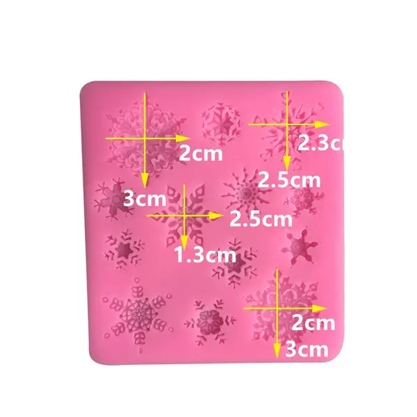 Snowflake silicone mould