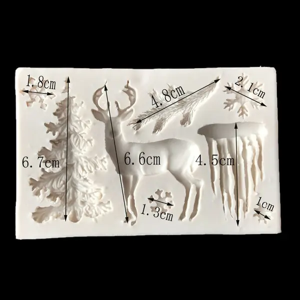 Christmas theme reindeer,ice theme silicone mould