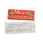 Merry christmas silicone mould for fondant,chocolates,resin etc
