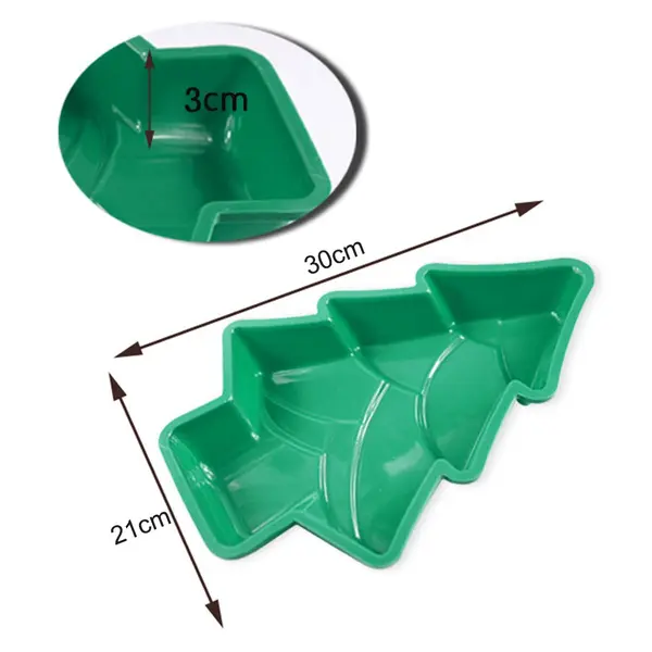 1Pcs Christmas Silicone Cake Bread Mould