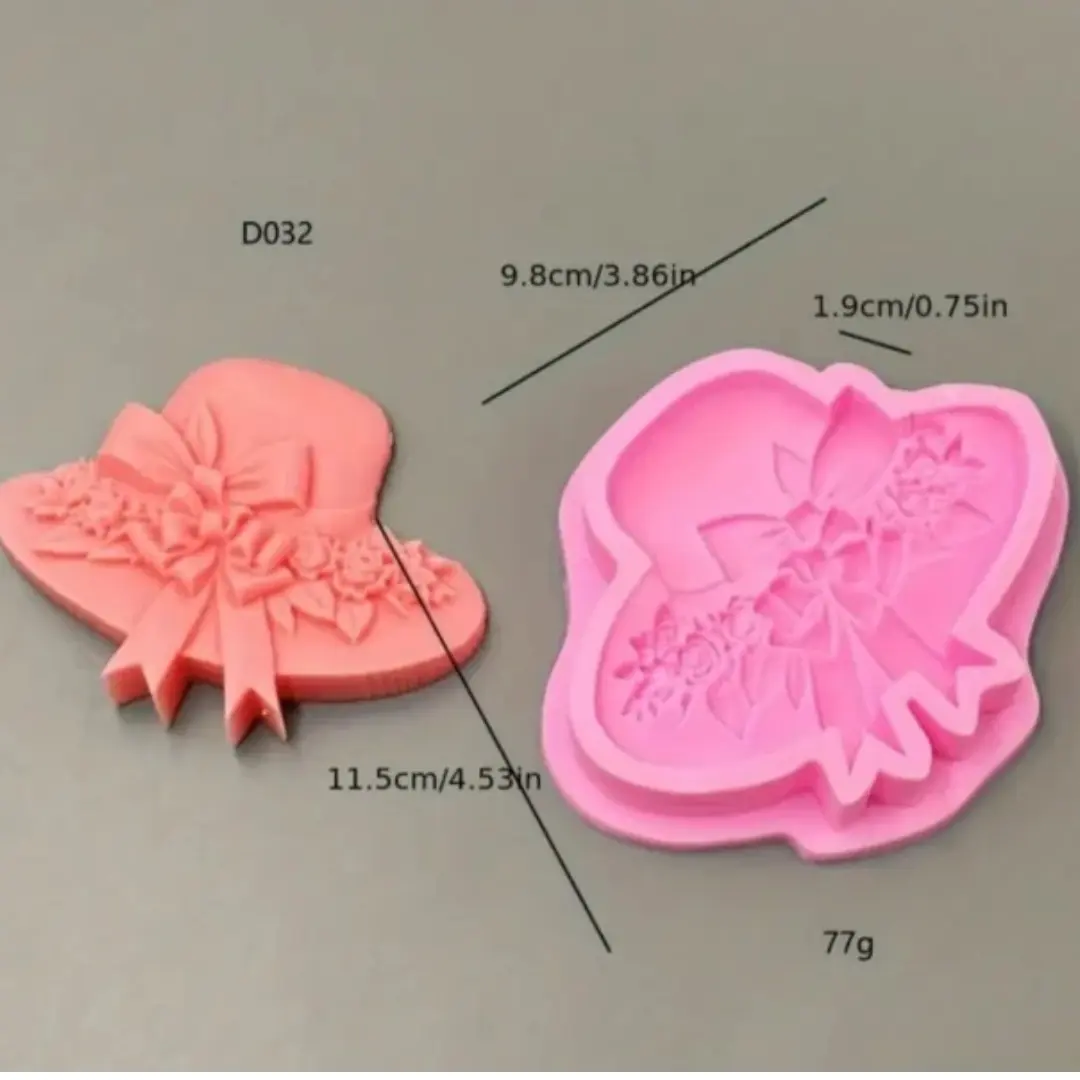 Women Hat Silicone Mould for Fondant & Chocolate | 3D Hat Shape Mold for Cake Decoration & DIY Crafts