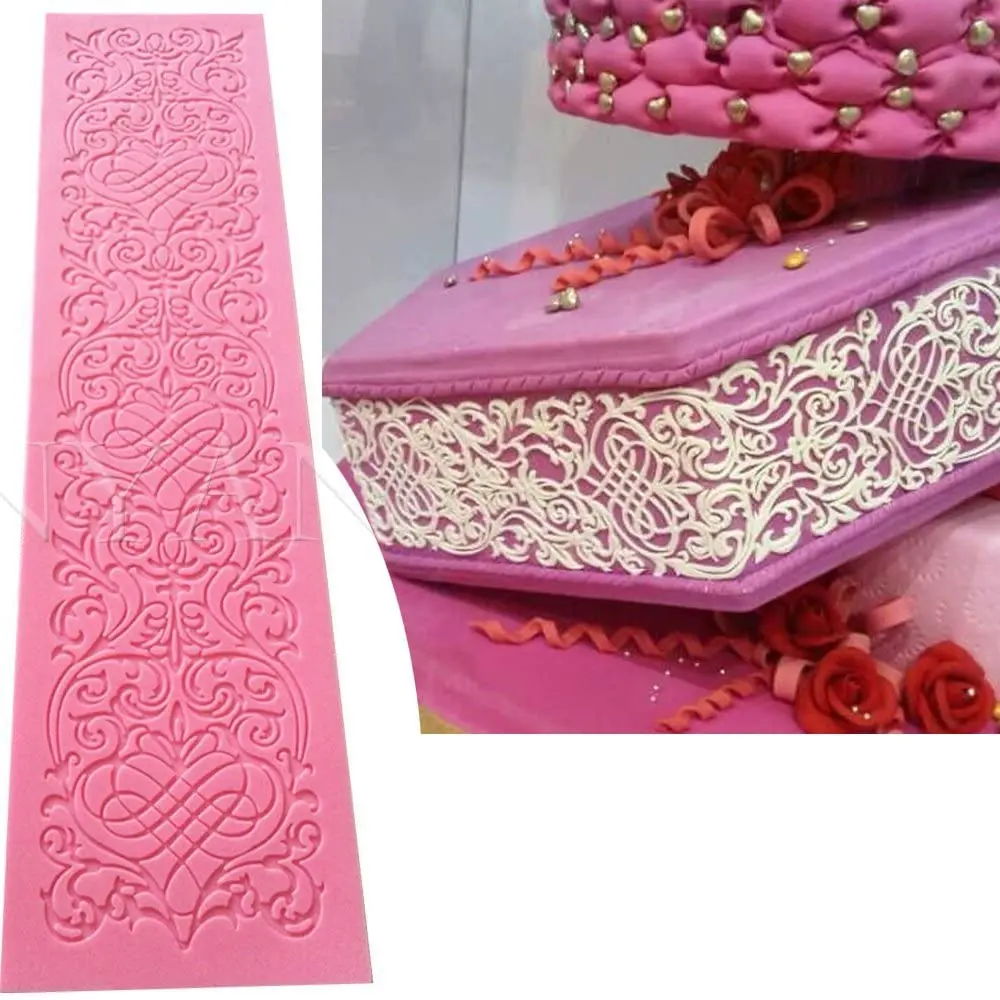Detailed wedding Lace silicone mould