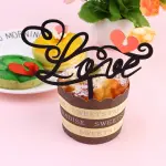 1 pcs black love topper with heart heart