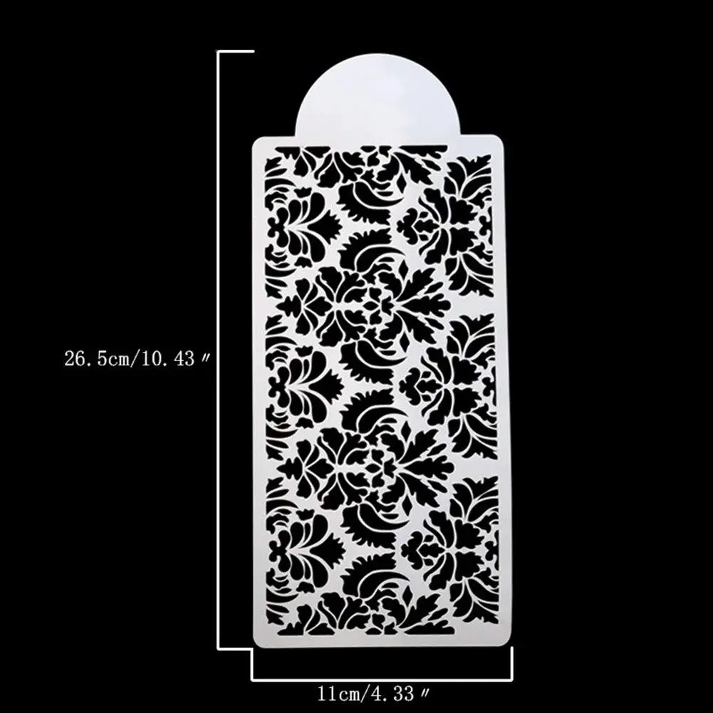 Flower Lace Cake Stencil Fondant Cake Border Decoration Stencils