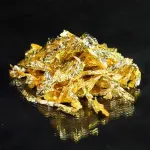 100% Vegan Edible 24K Gold Leaf Flakes-100GM-Cake decorating-Premium Product
