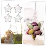 1 pcs clear star christmas theme candy/chocolate transparent box small